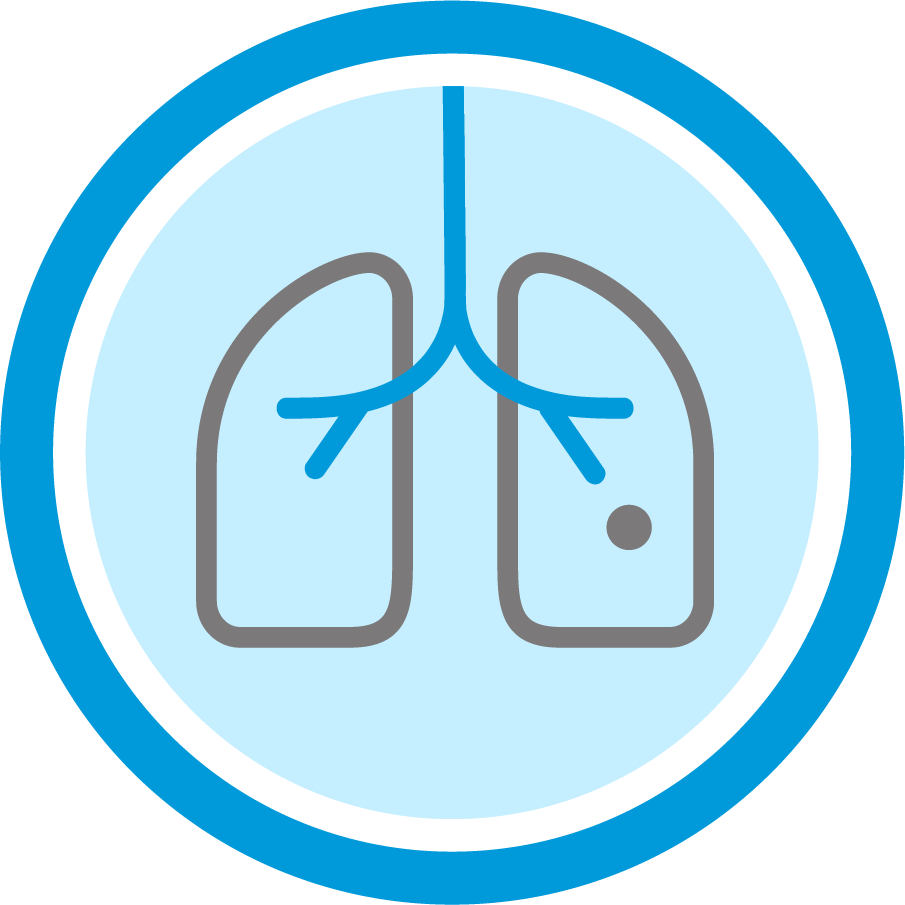 Percepta Genomic Sequencing Classifier logo showing lungs with a lesion
